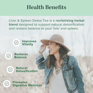 Jade Tea Organic Liver & Spleen Detox Tea Dandelion Root & Orange Peel 25 Teabags