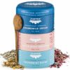 JusTea HERBAL TEA TRIO 3 Flavour Variety Pack 45+ Cups Tin with Spoon