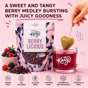 Katy’s Berry Loose Leaf Tea Fruity Herbal Tea Caffeine Free