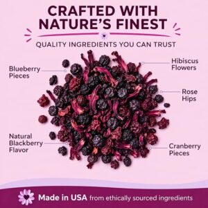 Katy’s Berry Loose Leaf Tea Fruity Herbal Tea Caffeine Free