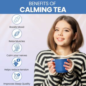 Kintra Foods Calm & Relax Loose Leaf Herbal Blend Caffeine Free Calming Tea 60g Jar