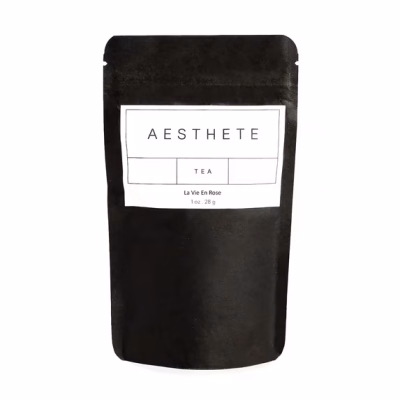 La Vie En Rose Herbal Blend Tea Tulsi Rose Caraway Fennel Organic