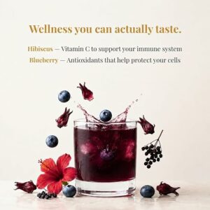 Leaf & Willow Blueberry Hibiscus Tea Loose Leaf Caffeine Free