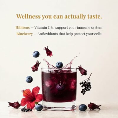 Leaf & Willow Blueberry Hibiscus Tea Loose Leaf Caffeine Free