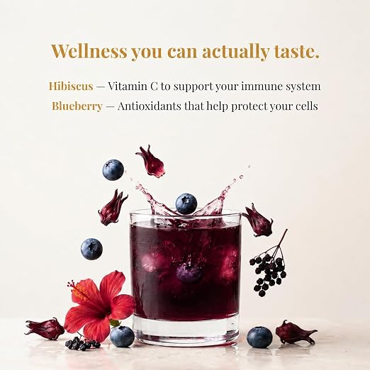 Leaf & Willow Blueberry Hibiscus Tea Loose Leaf Caffeine Free