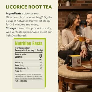 Licorice Tea Pure Herbal Tea Natural Ingredients 18 Tea Bags