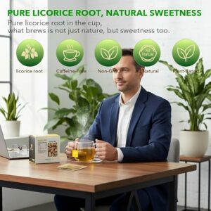 Licorice Tea Pure Herbal Tea Natural Ingredients 18 Tea Bags