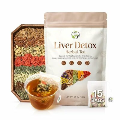 Liver Detox Herbal Tea Milk Thistle Tea Blend 15 Tea Bags