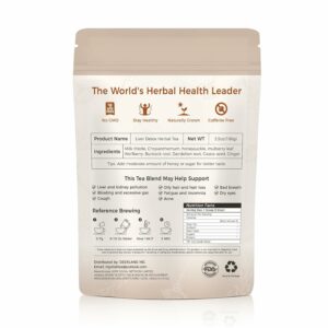 Liver Detox Herbal Tea Milk Thistle Tea Blend 15 Tea Bags