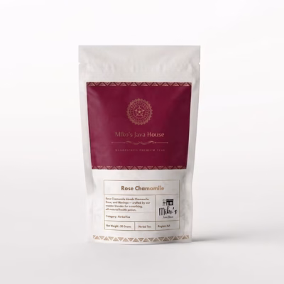 Mikos Java House Rose Chamomile Floral Herbal Tea Loose Leaf 50g