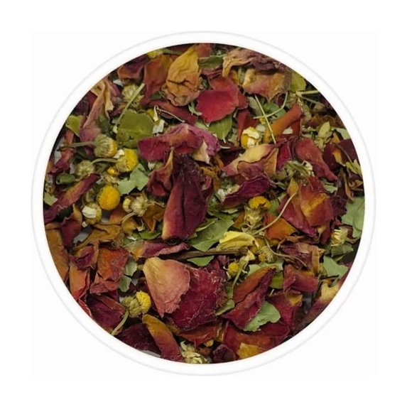 Mikos Java House Rose Chamomile Floral Herbal Tea Loose Leaf 50g