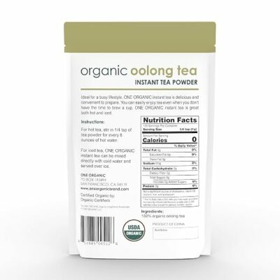 ONE ORGANIC Instant Oolong Tea Powder 125 Servings
