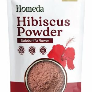 Organic Hibiscus Powder for Hair Growth 100g Pure Sabdariffa Flower Powder