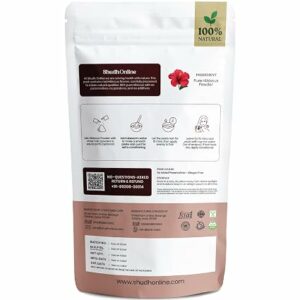 Organic Hibiscus Powder for Hair Growth 100g Pure Sabdariffa Flower Powder