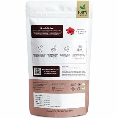 Organic Hibiscus Powder for Hair Growth 100g Pure Sabdariffa Flower Powder