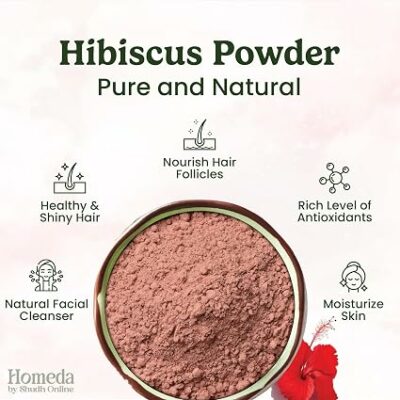 Organic Hibiscus Powder for Hair Growth 100g Pure Sabdariffa Flower Powder