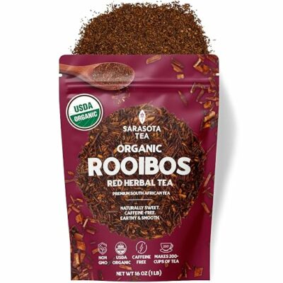 Organic Rooibos Tea 1 lb 16 Oz Certified Organic South African Red Rooibos Loose Leaf Tea