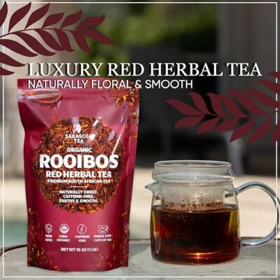 Organic Rooibos Tea 1 lb 16 Oz Certified Organic South African Red Rooibos Loose Leaf Tea