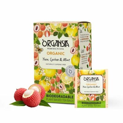 Organsia Herbal Tea Yuzu Lychee & Mint Flavor 18 Teabags