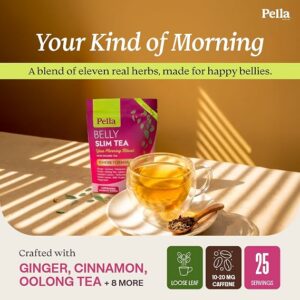 Pella Nutrition Belly Slim Caffeinated Loose Leaf Tea 25 Servings