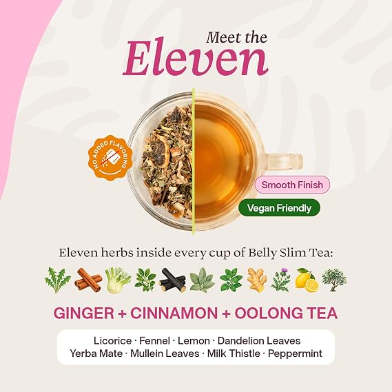 Pella Nutrition Belly Slim Caffeinated Loose Leaf Tea 25 Servings