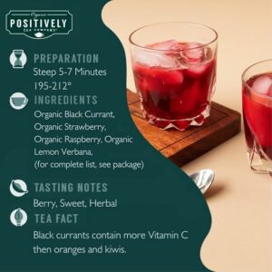 Positively Tea Organic Very Berry Citrus Herbal Tea Loose Leaf 16 Ounce