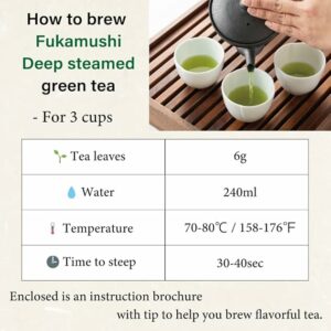 Premium Fukamushi Sencha Green Tea Loose Leaf from JAPAN 100g