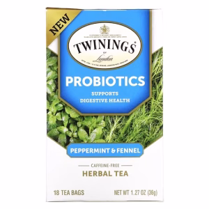 Probiotics Plus Herbal Tea Peppermint & Fennel 18 Tea Bags