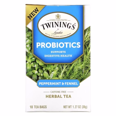 Probiotics Plus Herbal Tea Peppermint & Fennel 18 Tea Bags
