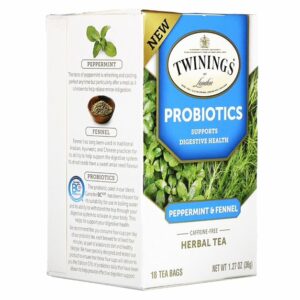 Probiotics Plus Herbal Tea Peppermint & Fennel 18 Tea Bags