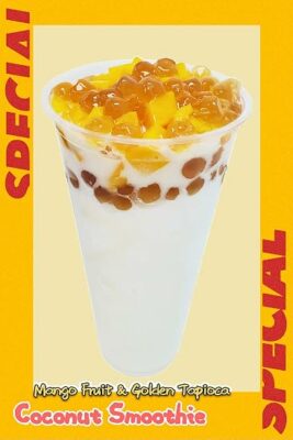 Qbubble Tea Powder Coconut Powder 2.2 Pound