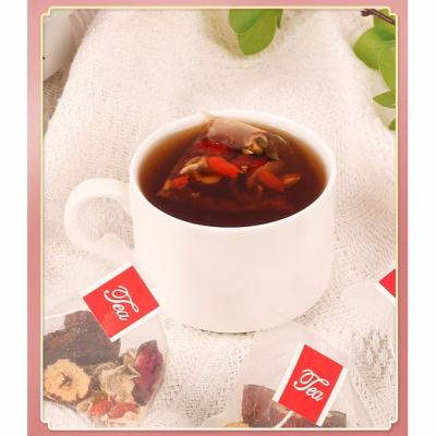 Rose Ginger Herbal Tea Ginseng Astragalus Blend Natural Wellness 12 Tea Bags