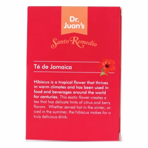 Santo Remedio Te De Jamaica Hibiscus Tea Antioxidant Tea Bags 24 Count