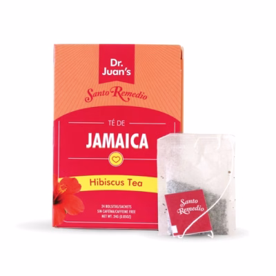 Santo Remedio Te De Jamaica Hibiscus Tea Antioxidant Tea Bags 24 Count