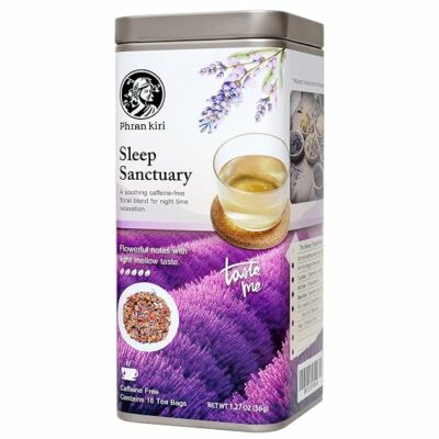 Sleep Sanctuary by Phran kiri Caffeine Free Herbal Tea Bags for Night Time Relaxation 18 Teabags