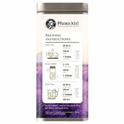 Sleep Sanctuary by Phran kiri Caffeine Free Herbal Tea Bags for Night Time Relaxation 18 Teabags