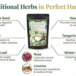 TEAKAA Winter Melon & Lotus Leaf Tea Traditional Chinese Herbal Blend for Weight Management 30 Teabags