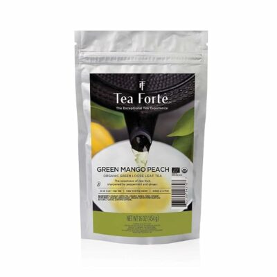 Tea Forte Green Mango Peach Loose Leaf Tea 1 lb Bulk Bag