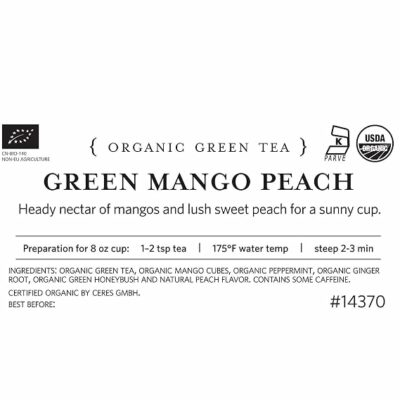 Tea Forte Green Mango Peach Loose Leaf Tea 1 lb Bulk Bag