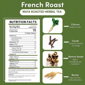 Teeccino French Roast Herbal Tea Rich & Roasted Herbal Tea 50 Tea Bags