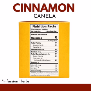 Therbal Cinnamon Herbal Tea 25 Tea Bags Natural Cinnamon Herbal Tea