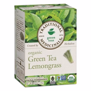 Traditional Medicinals Organic Green Lemon Grass Tea 16 Tea Bags
