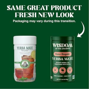 Wisdom of the Ancients Instant Yerba Mate Tea Powder Mate Royale 2.82 Oz