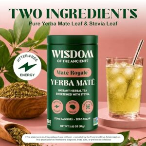 Wisdom of the Ancients Instant Yerba Mate Tea Powder Mate Royale 2.82 Oz